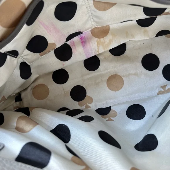 Kate Spade Maise Grove Court Pebbled Leather
purse Gray - Picture 6 of 14